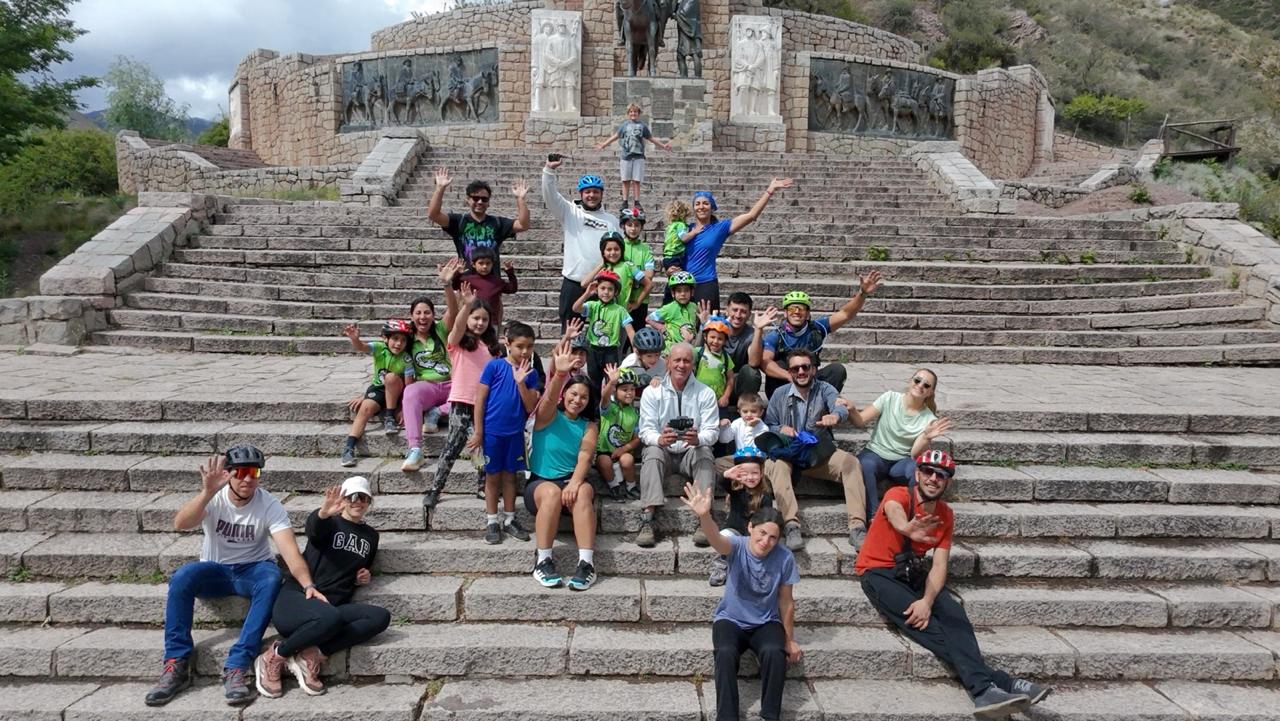 Grupo de mountain bike